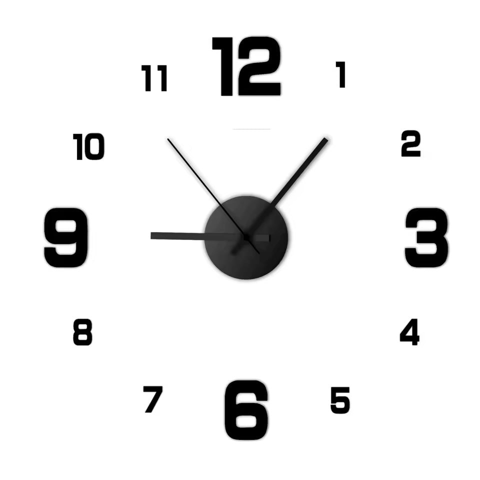 Minimalist Silent Wall Clock for Bedroom & Office