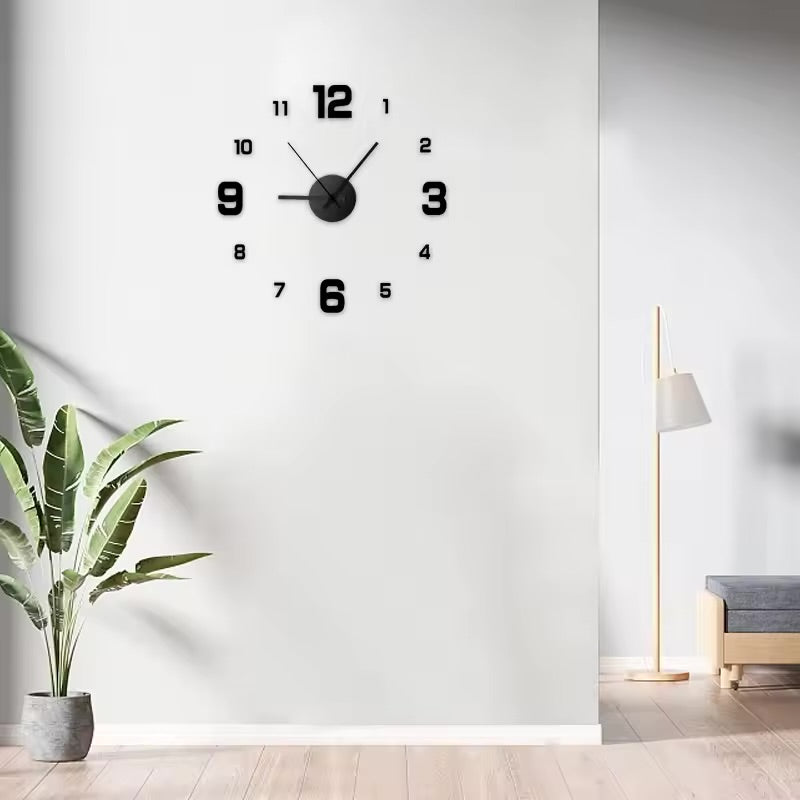 Minimalist Silent Wall Clock for Bedroom & Office