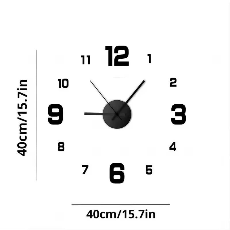 Minimalist Silent Wall Clock for Bedroom & Office